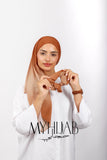 Foulard Lycra Dégradé - Orange miel