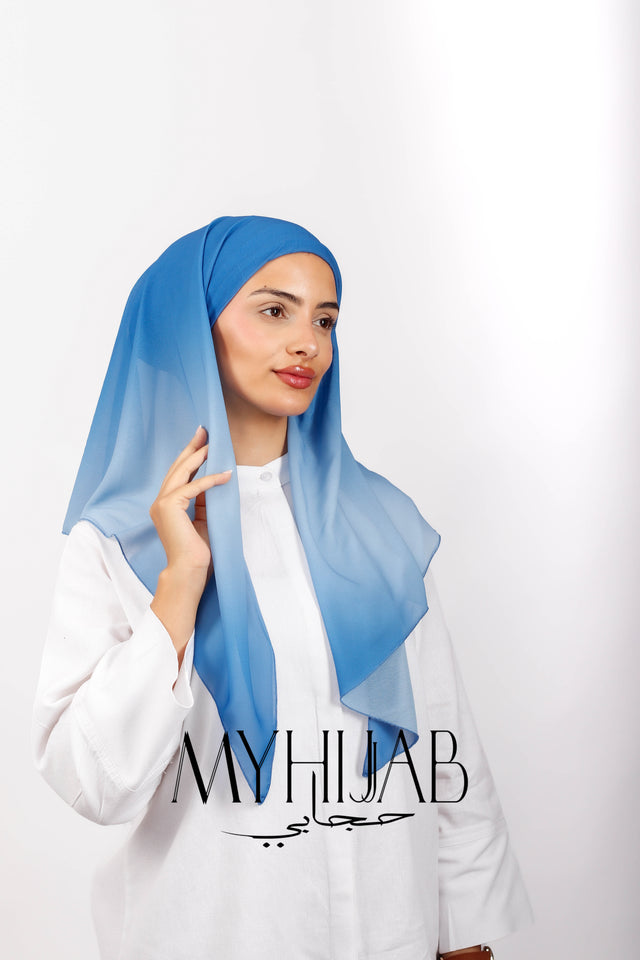Foulard Lycra Dégradé - Bleu