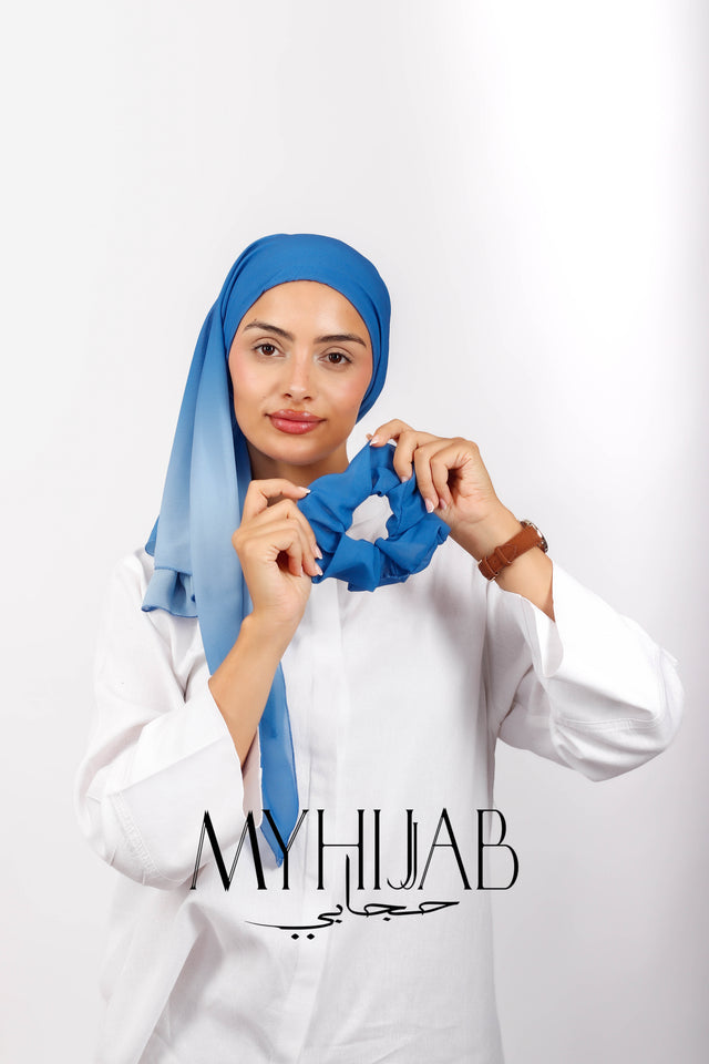 Foulard Lycra Dégradé - Bleu