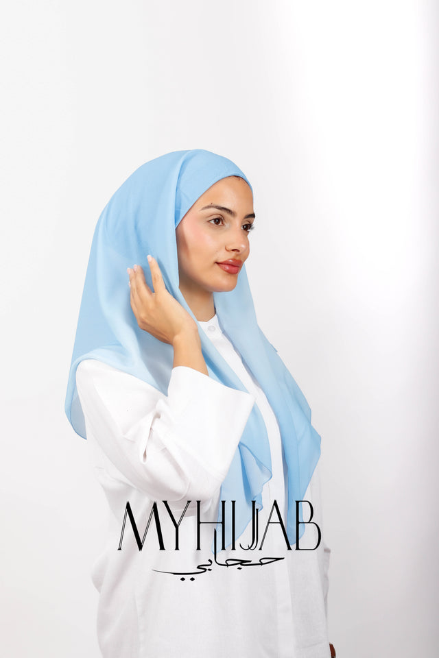 Foulard Lycra Dégradé - Bleu ciel