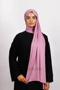 Lycra coton - Rose Lilas