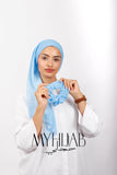 Foulard Lycra Dégradé - Bleu ciel