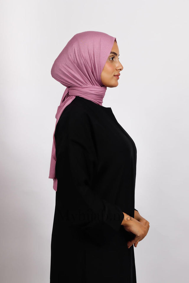 Lycra coton - Rose Lilas