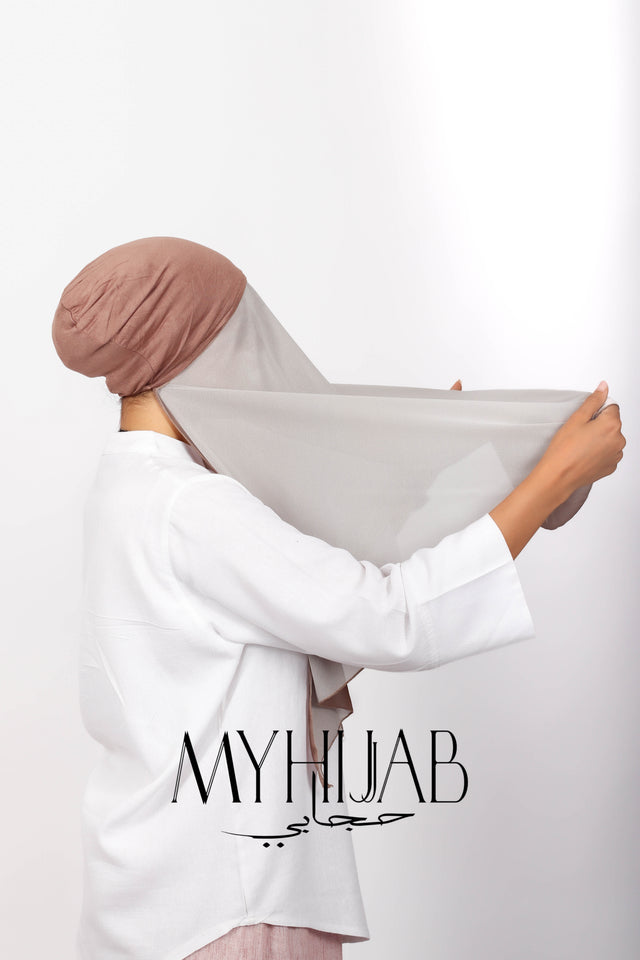 Foulard Lycra Dégradé - Beige marron