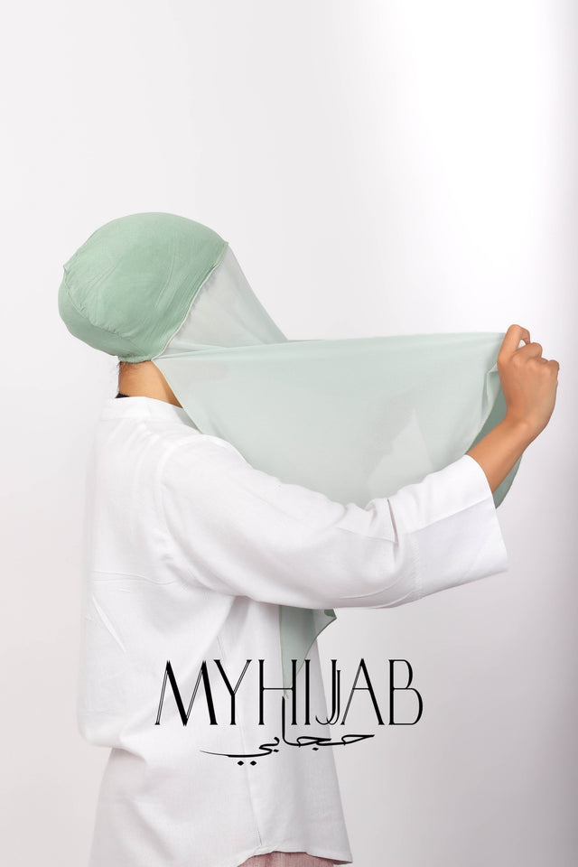 Foulard Lycra Dégradé - Vert pastel