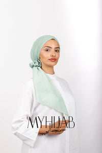 Foulard Turban Dégradé - Vert pastel
