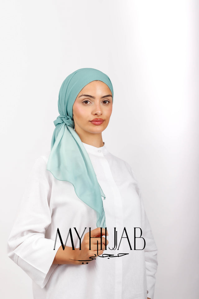 Foulard Lycra Dégradé - Tourquois clair