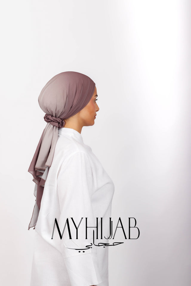 Foulard Lycra Dégradé -  Smoky Brown