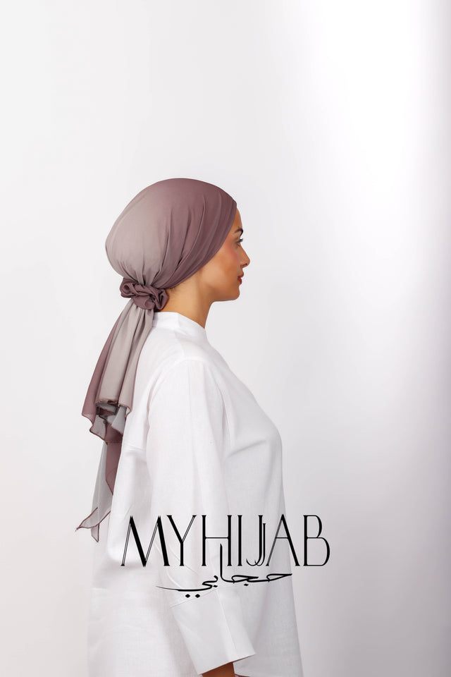Foulard Lycra Dégradé -  Smoky Brown