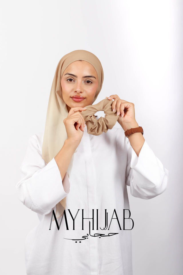 Foulard Lycra Dégradé - Beige sabel