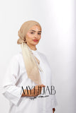Foulard Lycra Dégradé - Beige sabel