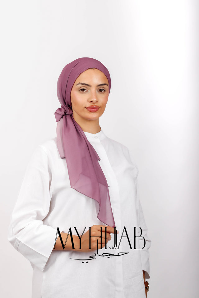 Foulard Lycra Dégradé - Mauve lilas
