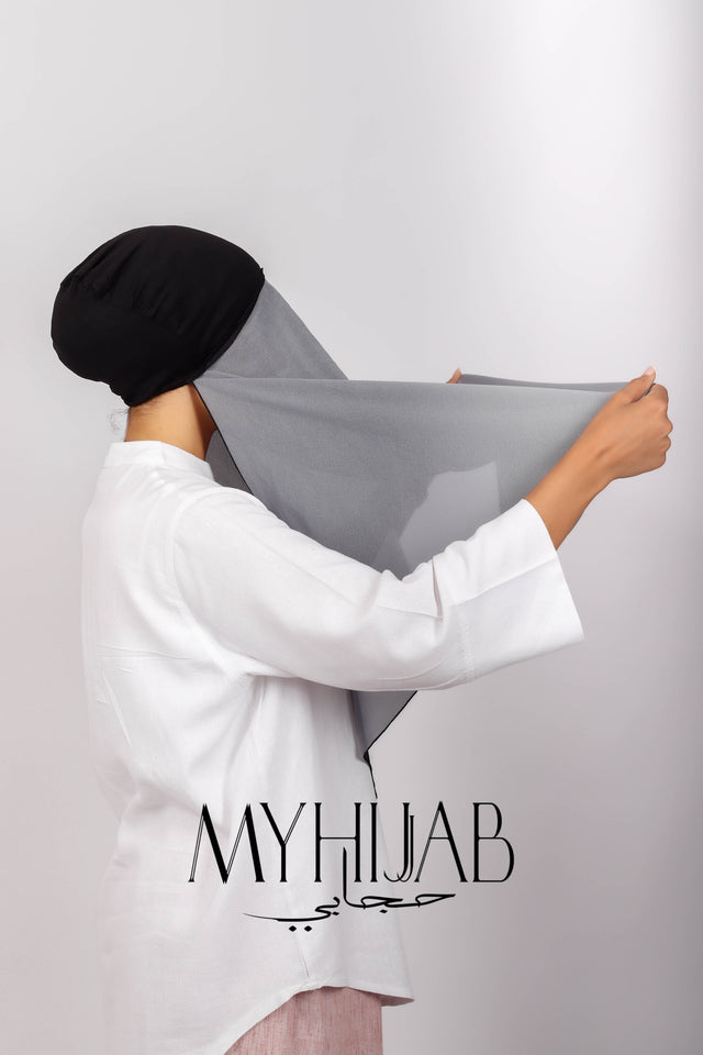 Foulard Lycra Dégradé - Gris Onyx