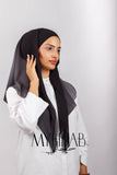 Foulard Lycra Dégradé - Gris Onyx