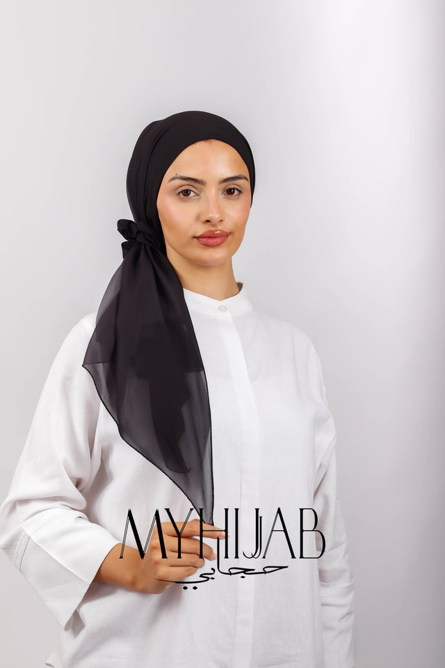 Foulard Lycra Dégradé - Gris Onyx