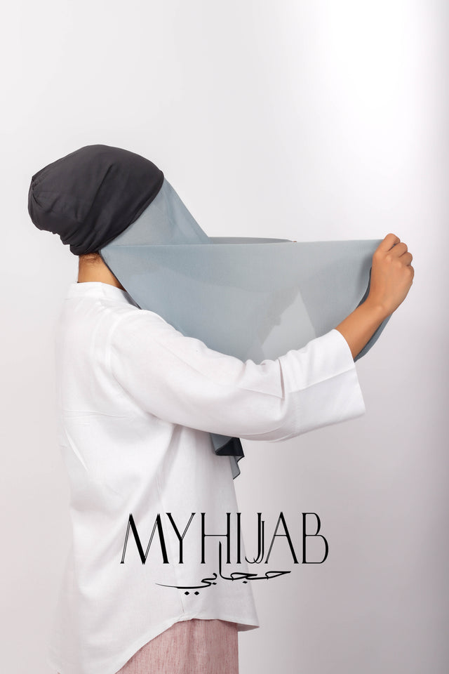 Foulard Lycra Dégradé -Gris fonce