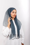 Foulard Lycra Dégradé -Gris fonce