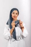 Foulard Lycra Dégradé -Gris fonce