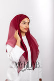 Foulard Lycra Dégradé - Bordeaux rosé