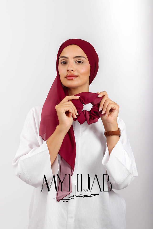 Foulard Lycra Dégradé - Bordeaux rosé