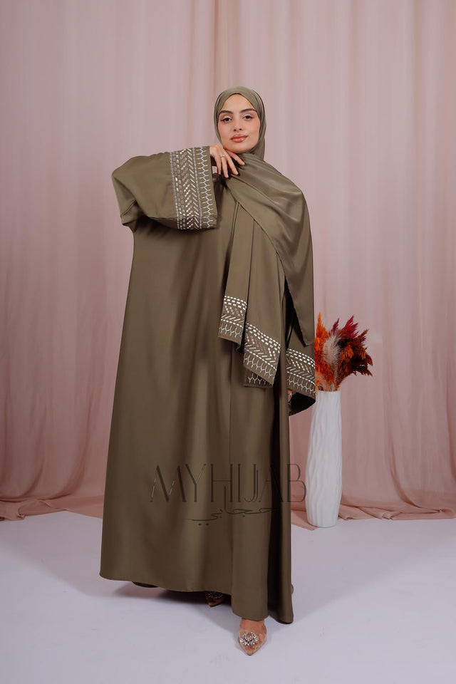 Abaya Nayra - Vert olive