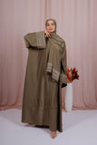 Abaya Nayra - Vert olive