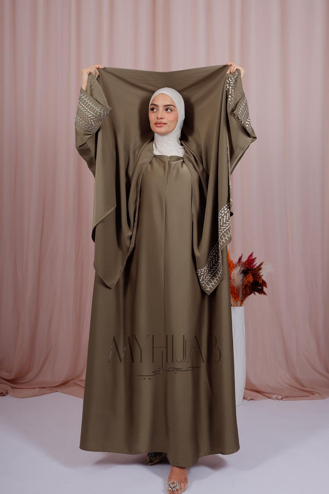 Abaya Nayra - Vert olive
