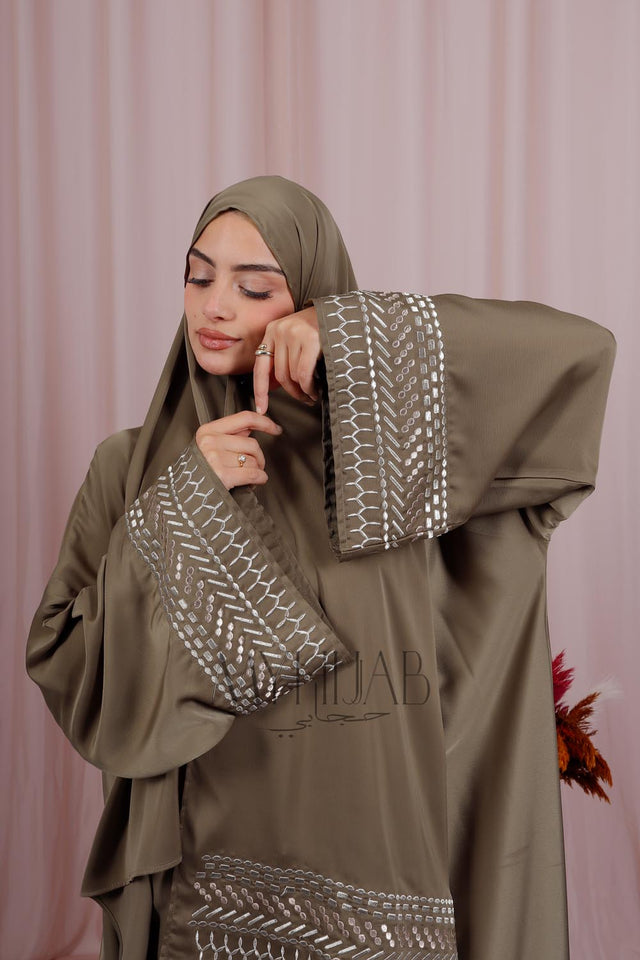 Abaya Nayra - Vert olive
