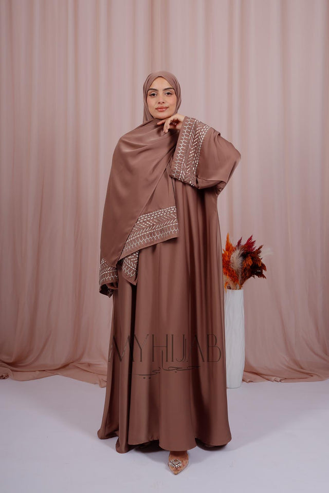 Abaya Nayra - Marron pink