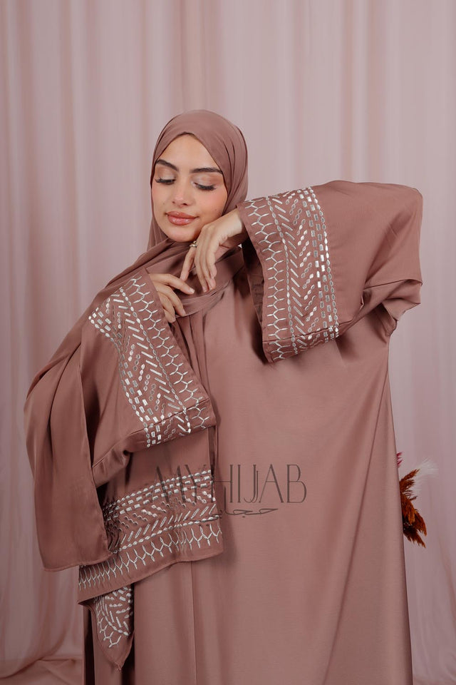 Abaya Nayra - Marron pink