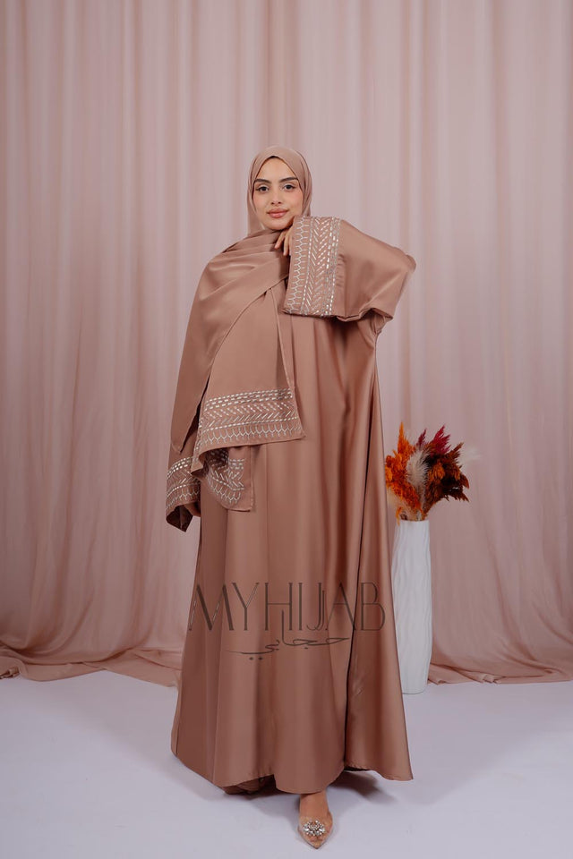 Abaya Nayra - Beige pink