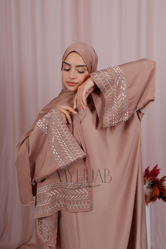Abaya Nayra - Beige pink
