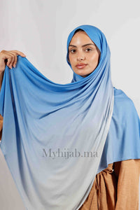 Lycra degradé - Bleu ciel