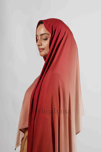 Lycra degradé -Brique Rose