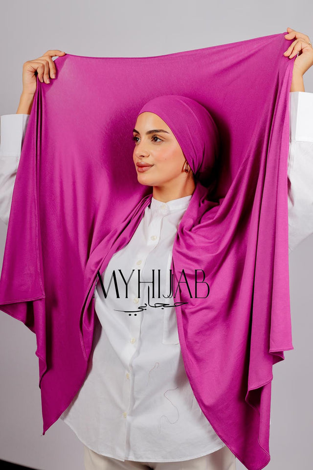 Lycra Bonnet Jasmine - Magenta foncé