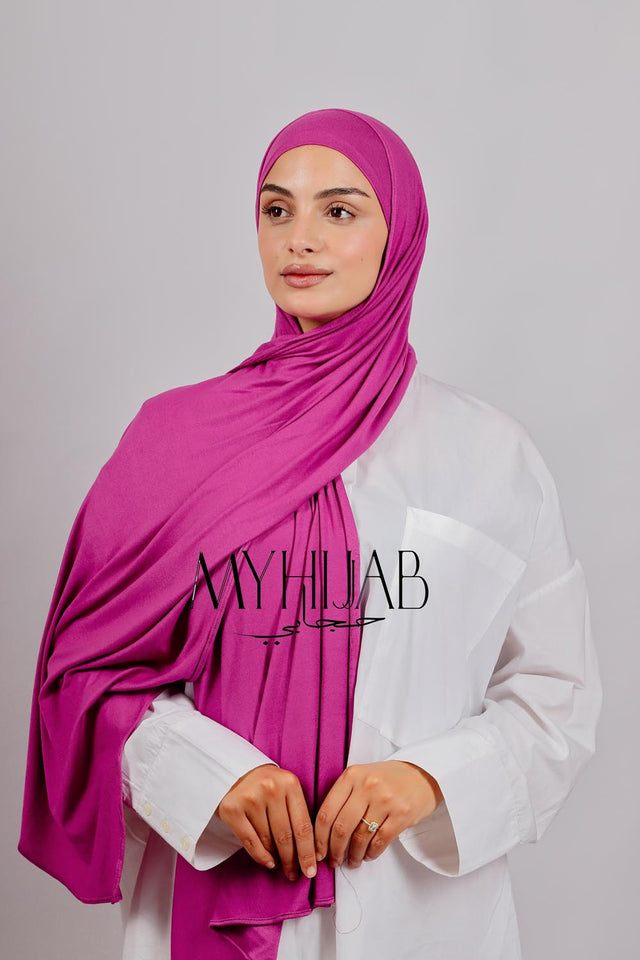 Lycra Bonnet Jasmine - Magenta foncé