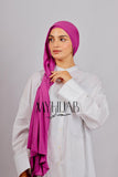 Lycra Bonnet Jasmine - Magenta foncé