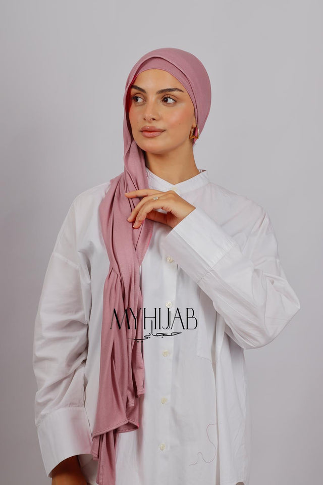 Lycra Bonnet Jasmine - Rose Nude