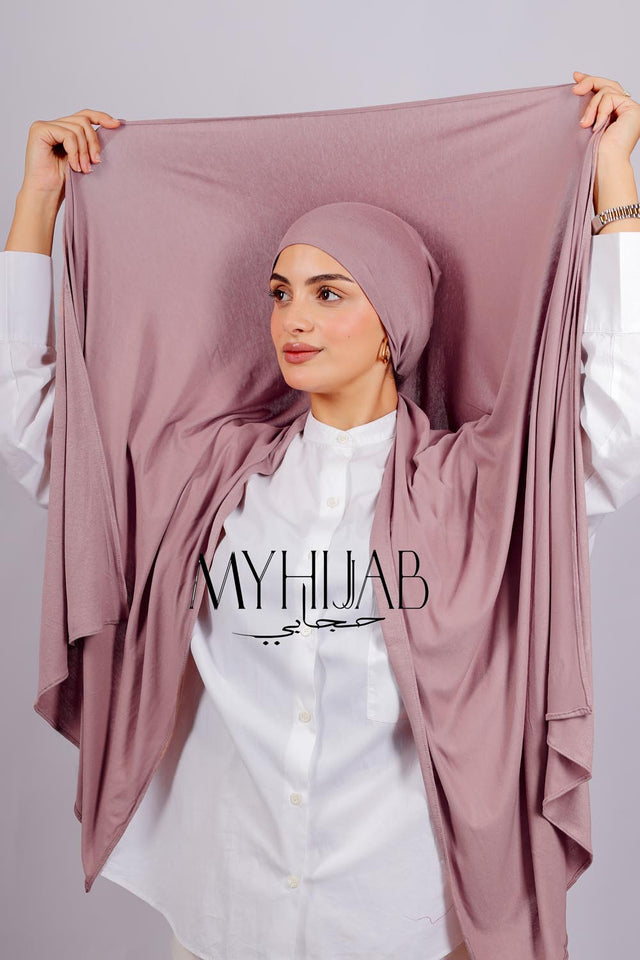 Lycra Bonnet Jasmine - Mauve Lilas