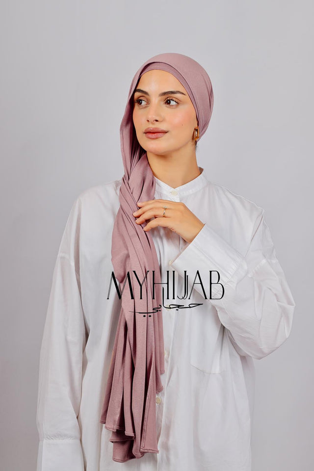 Lycra Bonnet Jasmine - Mauve Lilas