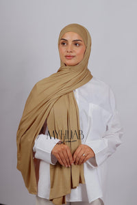 Lycra Bonnet Jasmine - Beige foncé