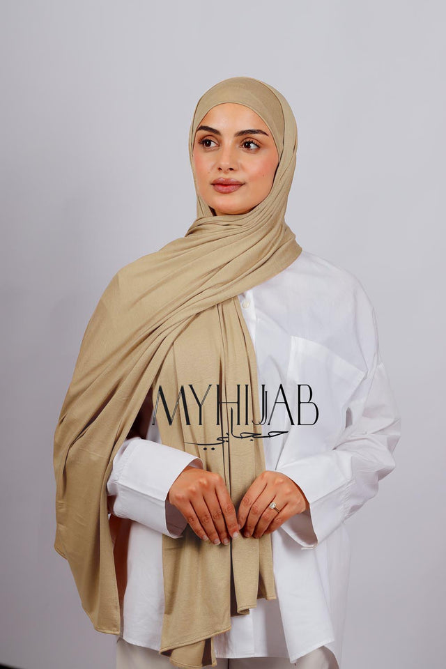 Lycra Bonnet Jasmine - Beige sable