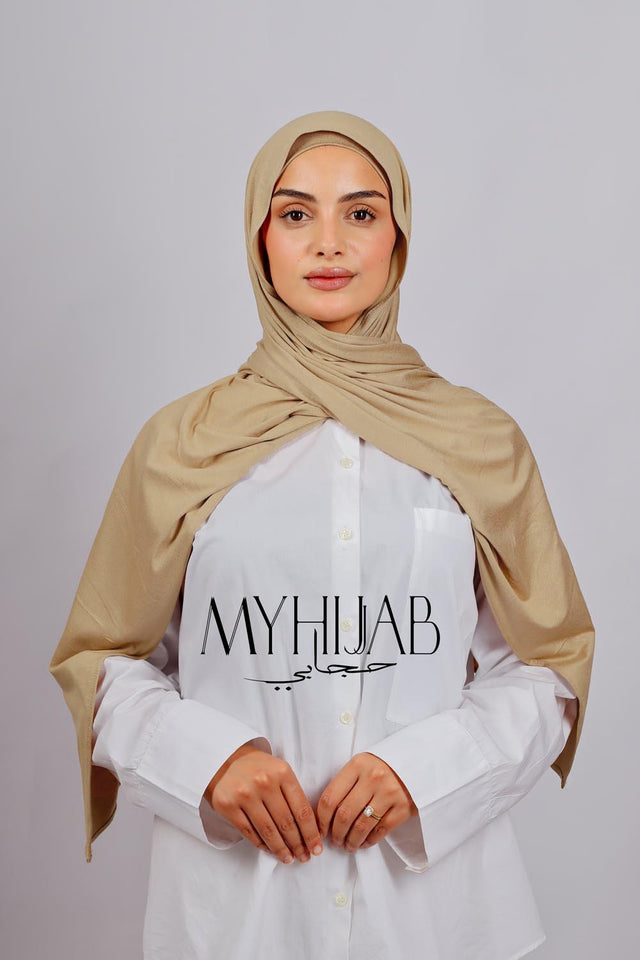 Lycra Bonnet Jasmine - Beige sable