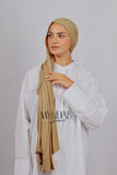 Lycra Bonnet Jasmine - Beige foncé