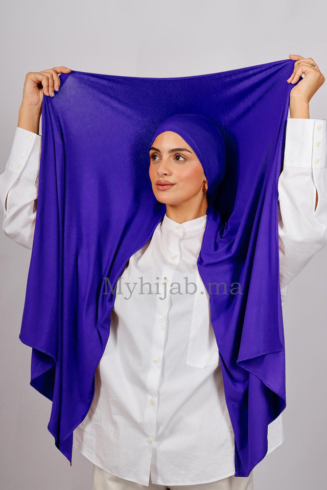Lycra Bonnet Jasmine - Bleu roi