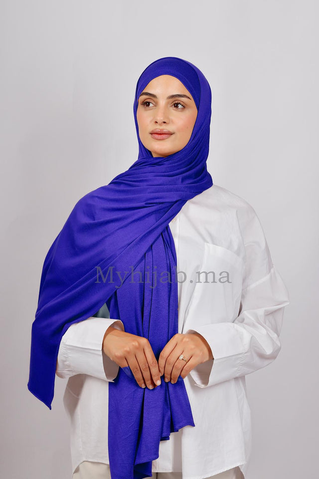 Lycra Bonnet Jasmine - Bleu roi