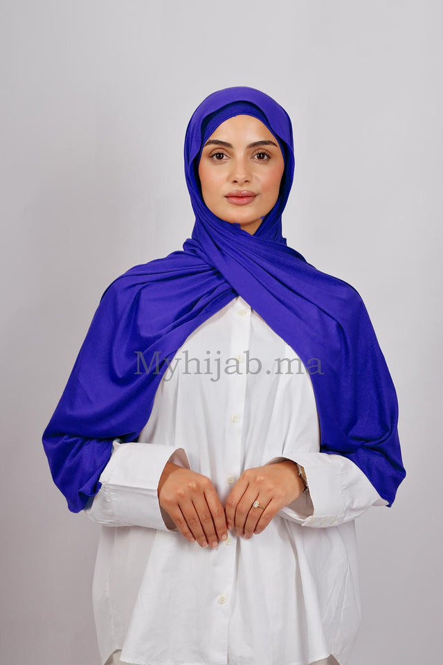 Lycra Bonnet Jasmine - Bleu roi