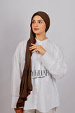 Lycra Bonnet Jasmine - Marron foncé