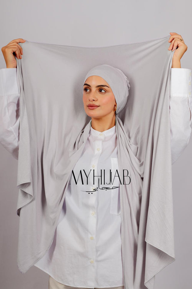 Lycra Bonnet Jasmine - Gris clair