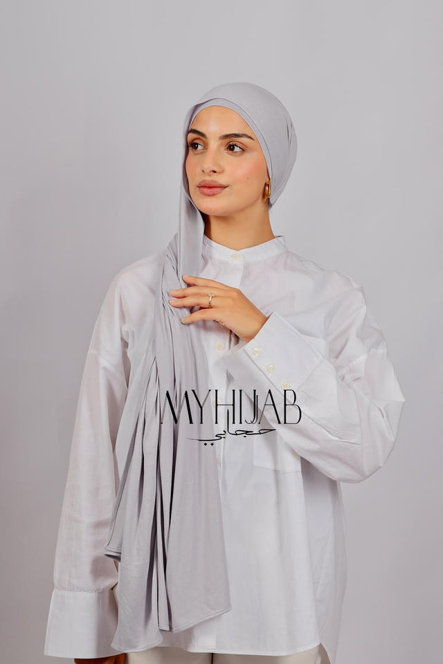 Lycra Bonnet Jasmine - Gris clair